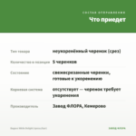 Биденс White Delight (срезы/5шт) — что приедет