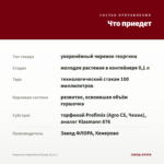 Георгины Hypnotica Orange (0,1л.) — что приедет