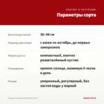 Георгины Hypnotica Red (срез/3 шт) — параметры сорта