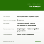 Ипомея батат Green (срез 1шт) — что приедет