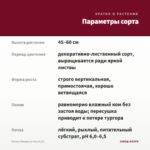 Колеус Morgan Le Fay (0,1л) — параметры сорта