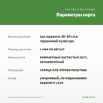 Пеларгония Королевская Мона Лиза (0,1л) — параметры сорта