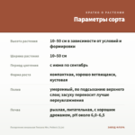 Пеларгония зональная Toscana Mrs. Pollock (0,1л) — параметры сорта
