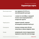 Пеларгония зональная Trend Emilia Orange (0,1л) — параметры сорта