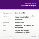 Петуния Cascadias Rim Violet Imp.(0,1л) — параметры сорта