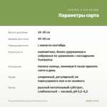 Петуния Tumbelina Compact Сhartreuse (0,1л) — параметры сорта