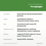 Вербена Vanessa Compact White (0,1л) — что приедет