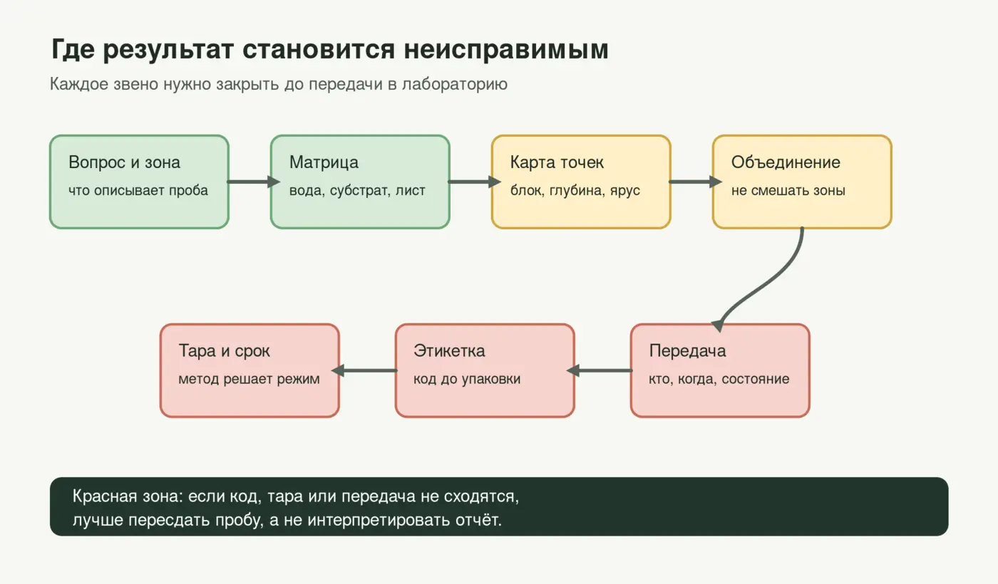 Карта отказа цепочки лабораторной пробы
