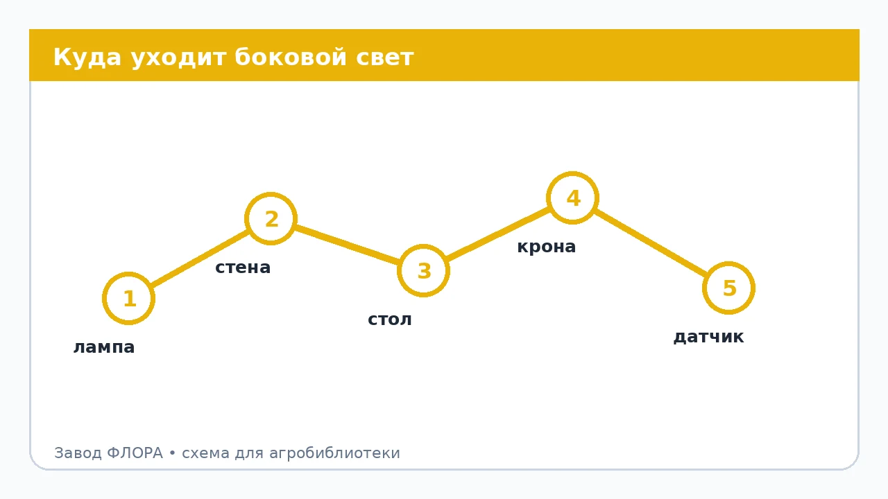 Куда уходит боковой свет